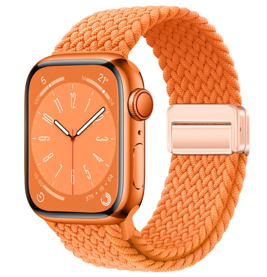 Magnetic Buckle Woven Loop Integrated Strap