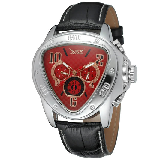 JARAGAR 951 Top Class Men's Mechanical Watches Design Leather Strap Three Needles Automatic Waterproof Mechanical Watch for Men