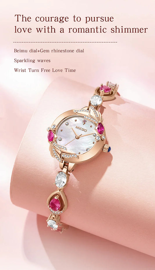UTHAI W42 Watch For Women Brand Beimu Waterproof Advanced Light Luxury Jewelry Diamond Ladies Bracelet Watches Valentines Gift