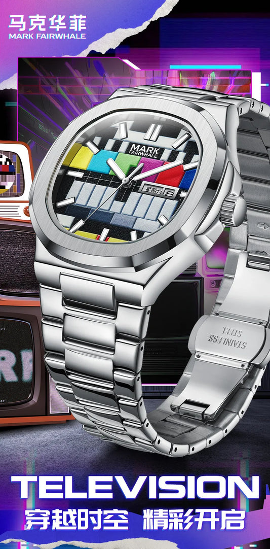 2025 Business Watches Men Brand Mark Fairwhale Fashion Original Retro Design Quartz Wristwatch Man With Calendar Week Hot Sell