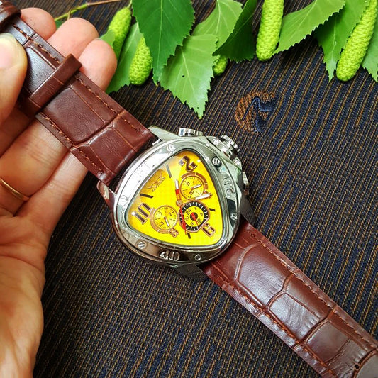 JARAGAR 951 Top Class Men's Mechanical Watches Design Leather Strap Three Needles Automatic Waterproof Mechanical Watch for Men