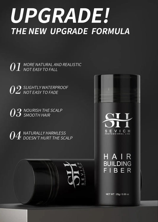 10 Colors Sevich Hair Fibers Keratin Fibers Applicator Hair Building Fibers Spray Hair Loss Instant Regrowth Thickening Powders