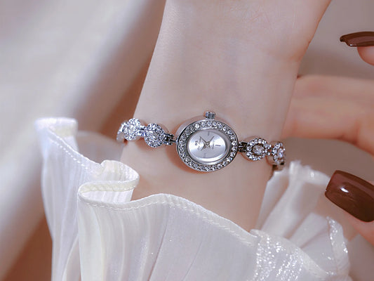 UTHAI New Women Chain Watch Light Luxury Brand Antique Rainbow Bracelet Wristwatch Waterproof Ladies Fashion Quartz Watches