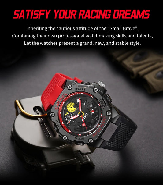 SMAEL Brand Waterproof Dropshipping Watch Alarm Clock 8092 Young Fashion Quartz Sport Wristwatches
