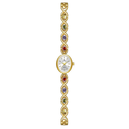 UTHAI Watch For Women Light Luxury Brand Retro Oval Rainbow Bracelet watches Waterproof Ladies Fashion Quartz Clock Wristwatches
