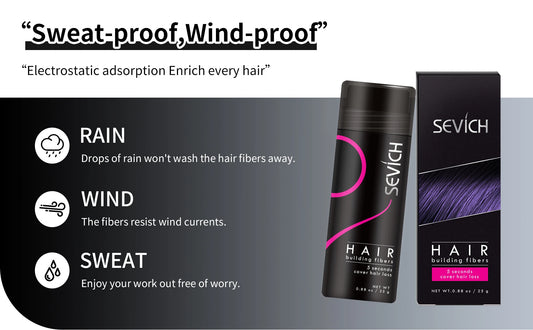 Sevich Hair Fibers Keratin Thickening Spray Hair Building Fiber Poudre Instant Regrowth Powders Hair Loss Conceale Hair Growth