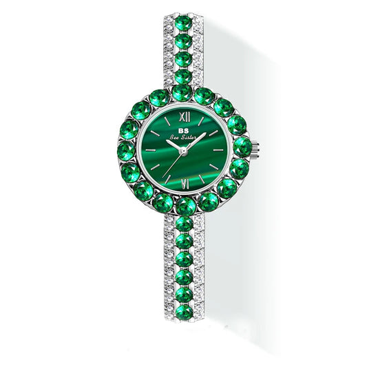 UTHAI New Women's Watch Waterproof Temperament Light Luxury Retro Female Malachite Bracelet Ladies Fashion Clock Watches Gift