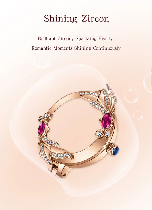UTHAI W42 Watch For Women Brand Beimu Waterproof Advanced Light Luxury Jewelry Diamond Ladies Bracelet Watches Valentines Gift