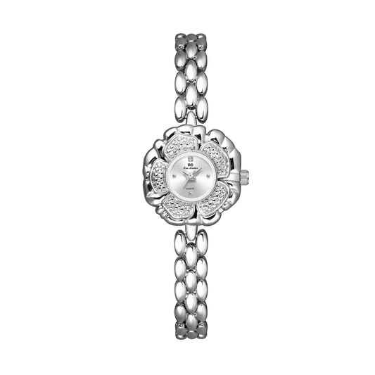 UTHAI Women's Watch Brand Light Luxury Medieval Gold Camellia Bracelet Wristwatch Waterproof Ladies Fashion Quartz Watches Gift