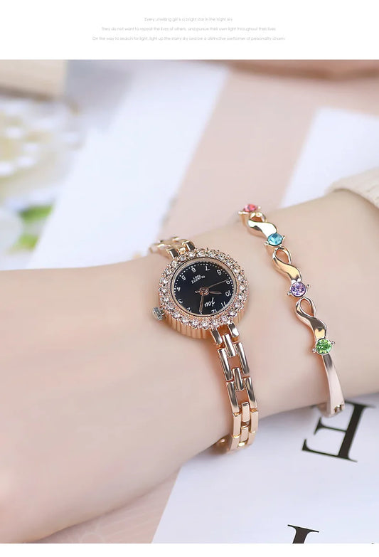 Watch For Women Diamond Bracelet Watch Female Girl Student Digital High end Fashion Quartz Wristwatch Ladies Watches Gift
