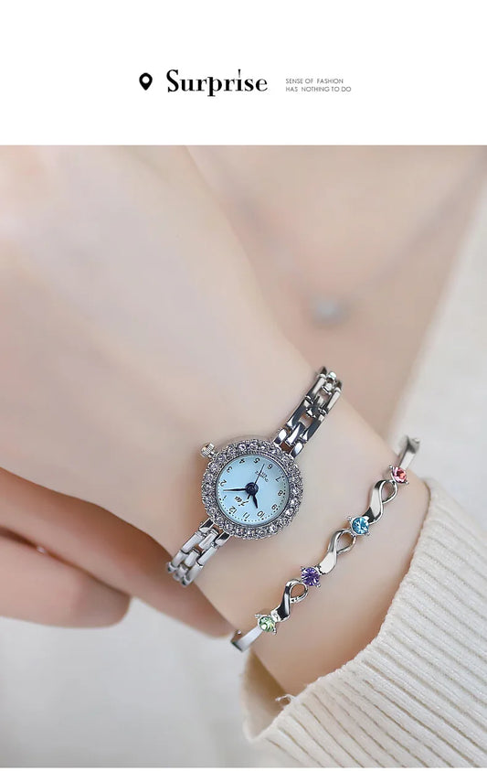 Watch For Women Diamond Bracelet Watch Female Girl Student Digital High end Fashion Quartz Wristwatch Ladies Watches Gift