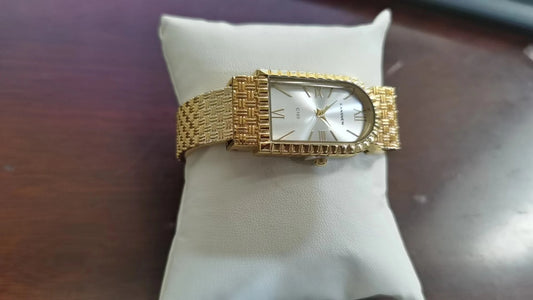 UTHAI W82 Women's Bracelet Watch Fashion Light Luxury Diamonds Small Square Quartz Watches Ladies Metal Wristwatch Jewelry