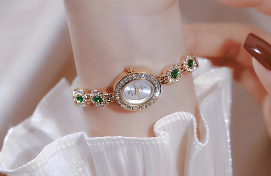 UTHAI New Women Chain Watch Light Luxury Brand Antique Rainbow Bracelet Wristwatch Waterproof Ladies Fashion Quartz Watches