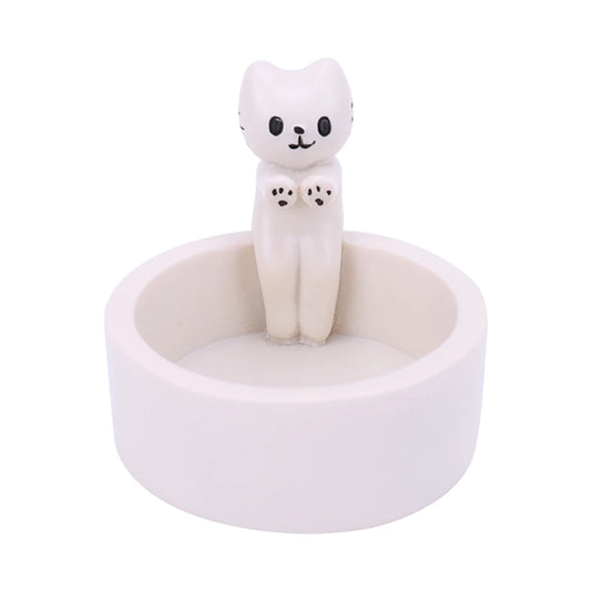 Cartoon Cat Candle Holder Cat Tea Light Candle Holder Cute Grilled Cat Aromatherapy Candle Holder Desktop Decorative Ornaments