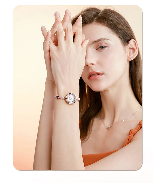 UTHAI W42 Watch For Women Brand Beimu Waterproof Advanced Light Luxury Jewelry Diamond Ladies Bracelet Watches Valentines Gift