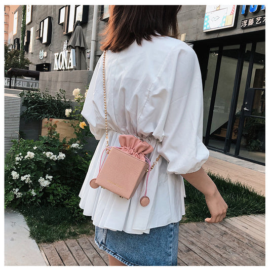 Women's bags new pumping bucket bag