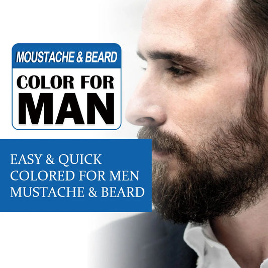 East Moon Beard Dye Shampoo For Men, Men Mustache & Beard Dye For Gray Hair To Black, Natural Beard Dye For Men 100ml