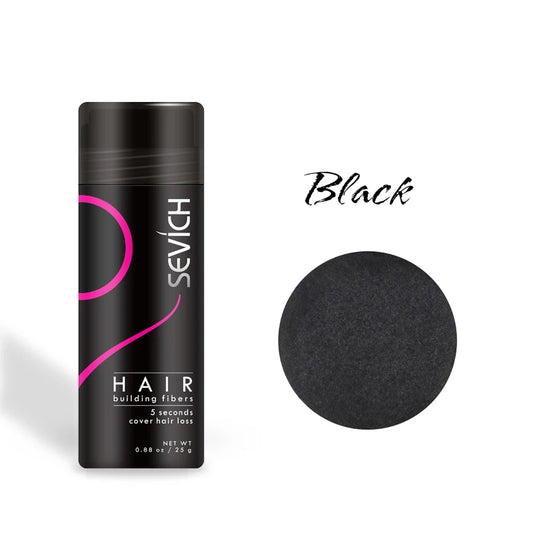 Sevich 25g Hair Fiber Instant Hair Growth Keratin Hair Building Fibers Powder Applicator Comb Extension Hair In Second 10 Color