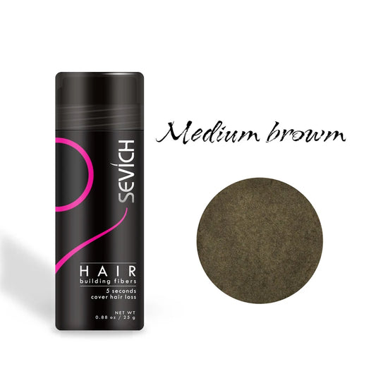 Sevich 25g Hair Fiber Instant Hair Growth Keratin Hair Building Fibers Powder Applicator Comb Extension Hair In Second 10 Color