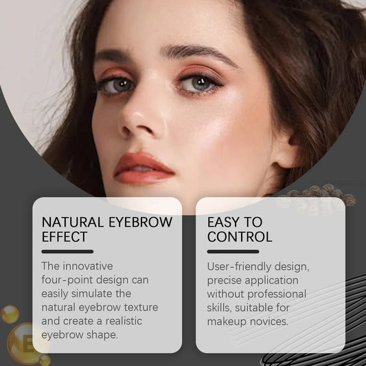4 Forks Eyebrow Pencil Waterproof Long Lasting Dark Gray/Red Brown NO Smudging Eyes Liquid Eye Brows Pen Female Makeup Products
