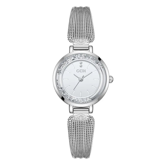 New Ladies Watch Light Luxury Brand Flowing Sand Diamond Premium Candy Strap Women Fashion Quartz Wristwatches Accessories Gift