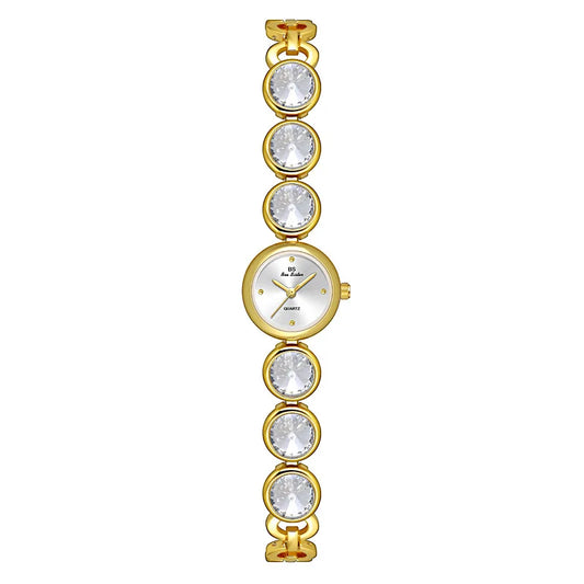 UTHAI Women's Watch Light Luxury Champagne Gold Purple Satellite Bracelet Waterproof LadiesFashion Quartz Clock Watches Gift