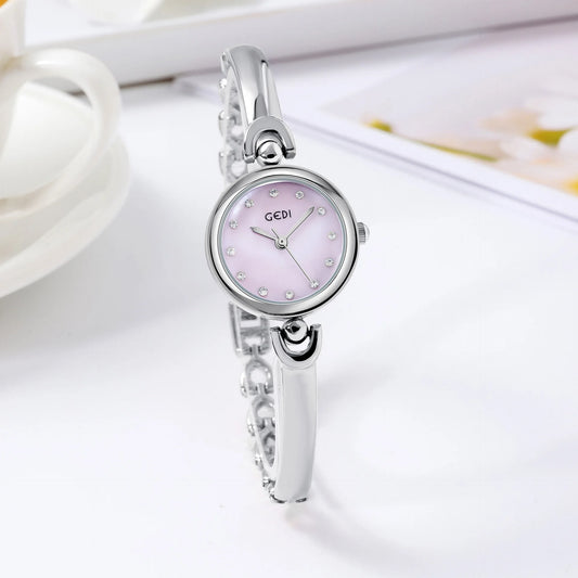 UTHAI W34 Women's Bracelet Watch Light Luxury Simple Exquisite Round Dial Waterproof Clock Lady Fashion Korean Quartz Watches
