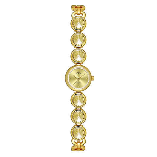 UTHAI Women's Watch Light Luxury Champagne Gold Purple Satellite Bracelet Waterproof LadiesFashion Quartz Clock Watches Gift