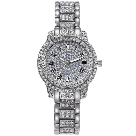 UTHAI H57 Women's Watch Vintage Diamond Ribbon Watches Gold Bracelet Accessories Woman's Fashion Quartz Wristwatch Clock