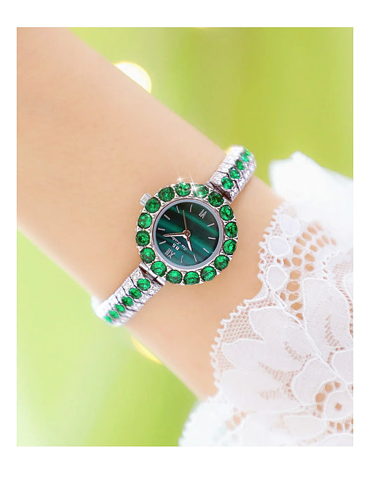 UTHAI New Women's Watch Waterproof Temperament Light Luxury Retro Female Malachite Bracelet Ladies Fashion Clock Watches Gift