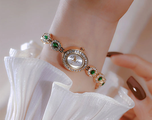 UTHAI New Women Chain Watch Light Luxury Brand Antique Rainbow Bracelet Wristwatch Waterproof Ladies Fashion Quartz Watches