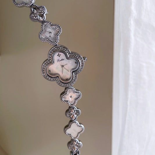 Silver Bracelet women's watch inlaid with diamonds luxury high-end 2025 new Medieval Watch