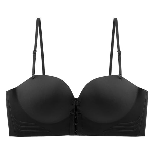 FINETOO Front Closure Sexy Push Up Bra Women Invisible Bras Underwear Lingerie For Female Brassiere Strapless Seamless Bralette