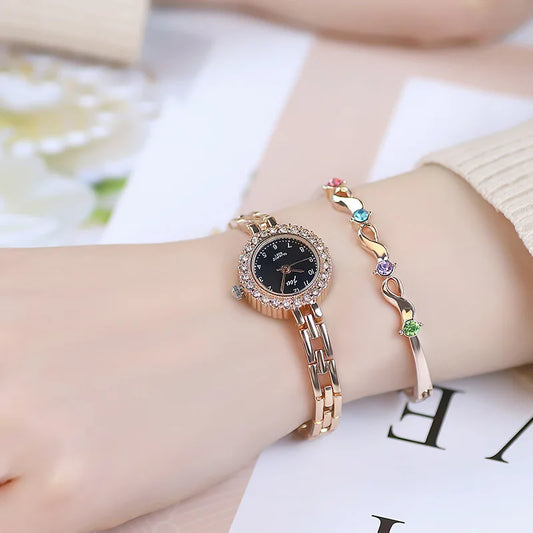 Watch For Women Diamond Bracelet Watch Female Girl Student Digital High end Fashion Quartz Wristwatch Ladies Watches Gift