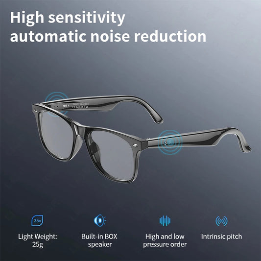 LIGE Smart Bluetooth Call Sunglasses Built-In Mic Speakers Touch Voice Assistant Intelligent Translation Glass For Men And Women