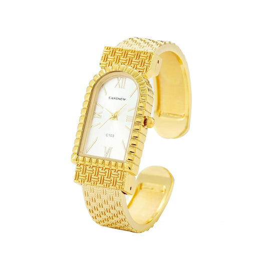 UTHAI W82 Women's Bracelet Watch Fashion Light Luxury Diamonds Small Square Quartz Watches Ladies Metal Wristwatch Jewelry