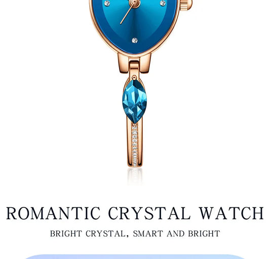 UTHAI L37 Women's Fashion Quartz Watch Brand Light Luxury Jewelry Set with Diamonds Waterproof Slim Bracelet Girl's Clock Gift