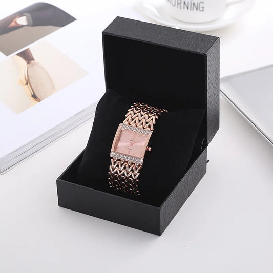UTHAI W32 Women's Fashion Quartz Watches European American Lady's Bracelet Watch Diamonds Clock Girl Wristwatch Jewelry