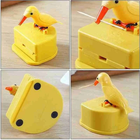 1Pc New Small Bird Toothpick Container Automatic Toothpick Dispenser Toothpick Holder Home Decoration Kitchen Accessories