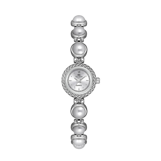 UTHAI Watch For Women Small Fragrance Medieval Luxury Pearl Bracelet Watch Temperament Waterproof Ladies Fashion Quartz Watches