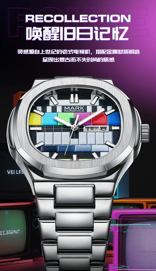 2025 Business Watches Men Brand Mark Fairwhale Fashion Original Retro Design Quartz Wristwatch Man With Calendar Week Hot Sell