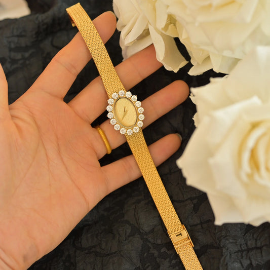 2025 New Women's Watch Medieval Diamond Vintage Retro Luxury Elegance High Quartz Retro Gold Clock