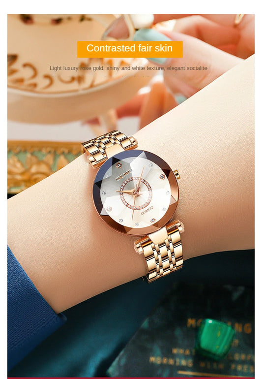 2023 Fashion Watch For Women Ladies Luxury Top Brand Quartz Watch Steel Strip Wristwatch Female Clock Relogio Feminino