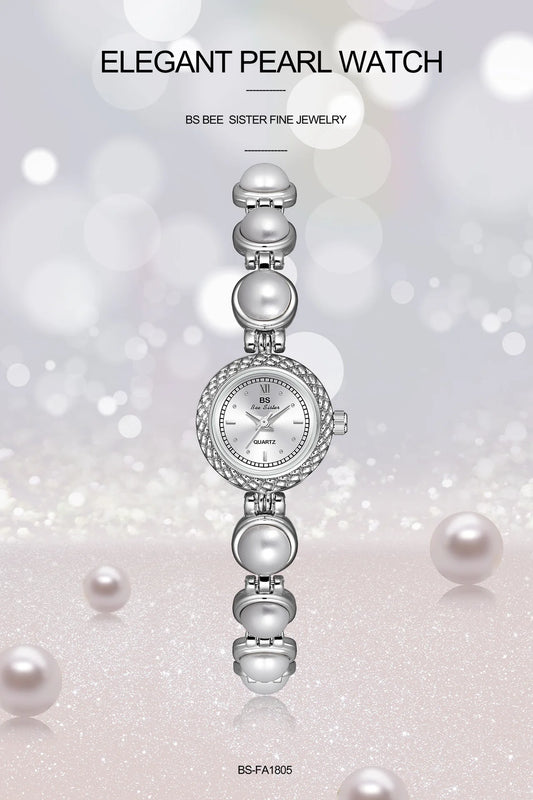 UTHAI Watch For Women Small Fragrance Medieval Luxury Pearl Bracelet Watch Temperament Waterproof Ladies Fashion Quartz Watches