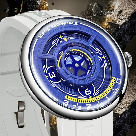 Mark Fairwhale 5990 Silicone Strap Earth 3D Relojes Hombre Dropshipp Wristwatch Sports Quartz Clocks Men Casual часы 2025