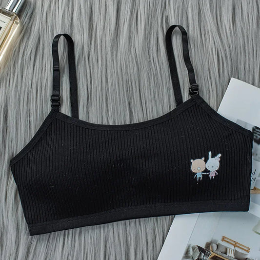 8-16 Years Kids Bras Young Girls Underwear Teenage Training Bras Women Cotton Kids cute Brassiere Tube Tops Girl's Sport Bras