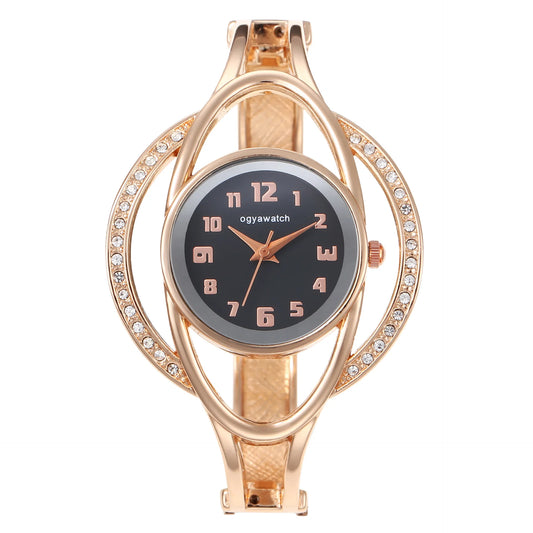 New Women's Watch Light luxury Metal Bracelet Watch Gold Versatile Trendy Female Fashion Quartz Wristwatches