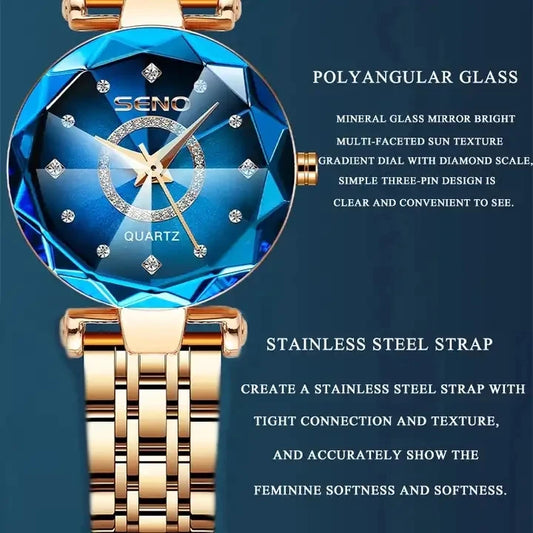 2023 Fashion Watch For Women Ladies Luxury Top Brand Quartz Watch Steel Strip Wristwatch Female Clock Relogio Feminino