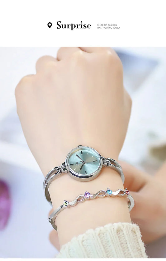 UTHAI W99 Watch For Women Simple Round College Student Watch Light Luxury High end Ladies Fashion Quartz Bracelet Watches Gift