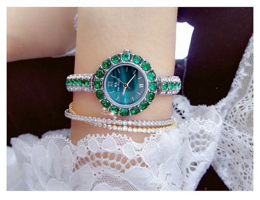 UTHAI New Women's Watch Waterproof Temperament Light Luxury Retro Female Malachite Bracelet Ladies Fashion Clock Watches Gift